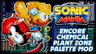 Mighty and Ray in Encore Chemical Plant Zone - Sonic Mania Mod Showcase