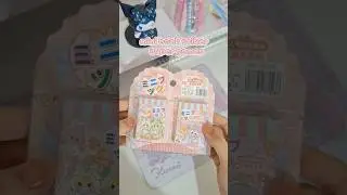 unboxing mini book stiker🎀 #sticker #stationery #minibook #cute #fyp