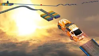 Impossible Car Stunt Tracks 3D||Car Driving Stunts Sim Levels 1 & 2 & 3||Android los Gameplay