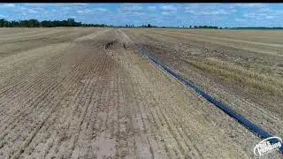 Phil's Pumping Rotator 30 Hose Reel Spooling up Manure Layflat Hose.