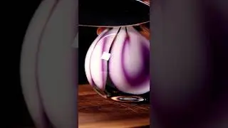 Glass Onion Cutting ASMR | 8K Macro Slices #asmr
