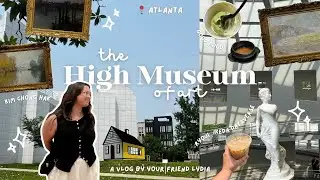 art museum vlog in atlanta 🖼️ 🌸 | kim chong hak + ryoji ikeda: dataverse at the high museum