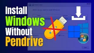 How to install any windows without Pen drive or USB | Install windows without Pendrive  - MrTechno