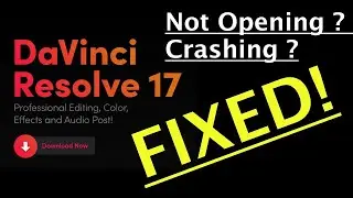 Davinci Resolve 17 Beta Crashing new Fix 2021