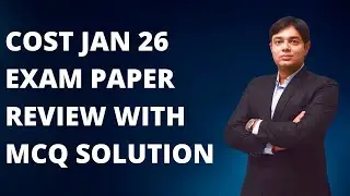 CA INTER COST JAN 26 EXAM REVIEW