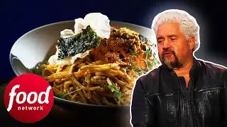 Guy Fieri Is Impressed By A Five-Star Vegetarian Dinner Battle | Guy's Grocery Games