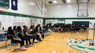 Berea middle chorus students tribute to Carlos Santana #hispanicheritagemonth