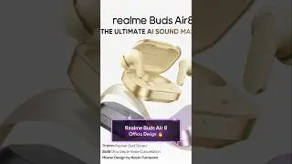 Realme Buds Air 8 Design Leak - 11+6mm Dual Driver 🔥 Feel The Deep Base #shorts #viralvideo