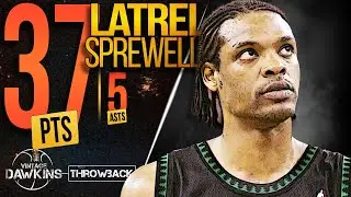 Latrell Sprewell Drops 37 Pts And 5 Asts vs Kings | Dec 5, 2003 | VintageDawkins