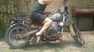  El rompe piernas! Motor villa arranque a patada🤣😎🤘🤘🤘