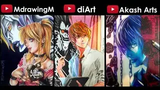 Drawing Light Yagami Kira Death Note (Collab with @AkashArts07 ​ and @TheAdventurousLion ) | diArt