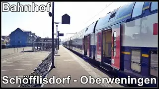 Die Wehntalbahn / Zug-Haltestelle Schöfflisdorf-Oberweningen, Zürich, Schweiz 2020