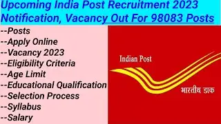 India Post Recruitment 2022 Notification, Vacancy Out For 98083 Posts