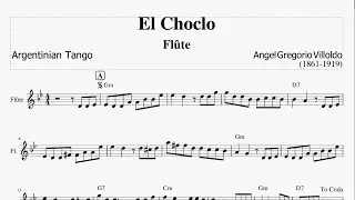 El Choclo Tango - Flute - Ángel Gregorio Villoldo Arroyo - Music Score Flute - Partion Flûte