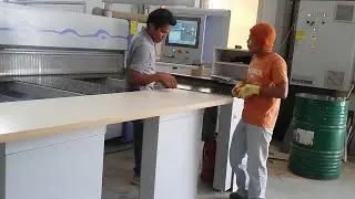 operating beam saw machine