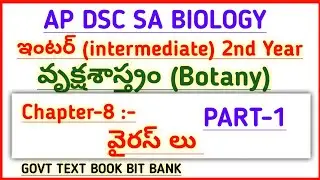 #apdsc |School Assistant Biology used Inter Botany 2nd year text book bits @narendratalks