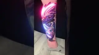 LEG LIGHTING TATTOO - LIGHTING TATTOOS OFFICIAL #tattoo #shorts #viral