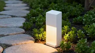 ide design lampu taman minimalis | minimalist garden light design ideas