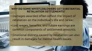 Why Do Some Whistleblowers Get Substantial Retaliation Settlements?