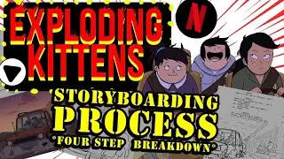Exploding Kittens 'The Town With No Internet' Young Love Storyboard, Netflix Animation, Toonboom.