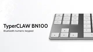Wireless Bluetooth Membrane Numeric Keypad for Laptops, HDWR typerCLAW BN100
