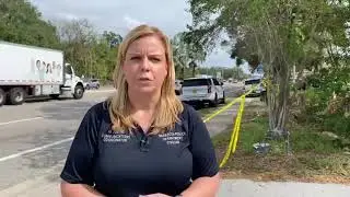 Sarasota Police Public Information Officer speaking about an officer involved shooting