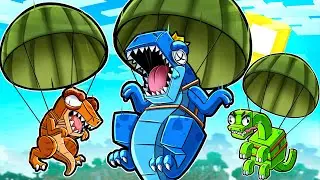 DINOSAUR BATTLE ROYALE - Last Dino Standing Wins! (Minecraft)