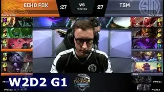Echo Fox против TSM | Неделя 2, день 2 S8 NA LCS Весна 2018 | FOX против TSM W2D2 G1