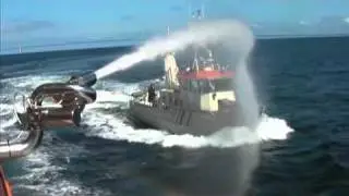 Anti-Pirate Water Cannon System Live Test