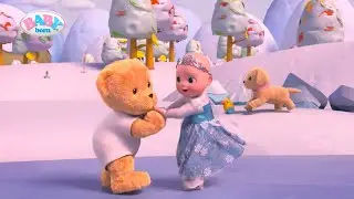 Emma l&aelig;rer at st&aring; p&aring; sk&oslash;jter ⛸❄ | Episode 7 | BABY born-animationsserie