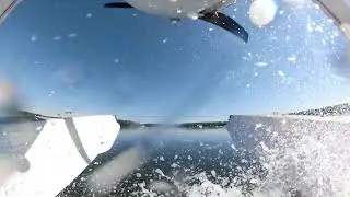 Flying Maine - Landing Annabessacook Lake in a Cessna 172 XP amphib