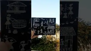 warli painting#WarliArt#TribalArt#TraditionalArt#IndianArt#RuralArt#FolkArt#CulturalHeritage#shorts