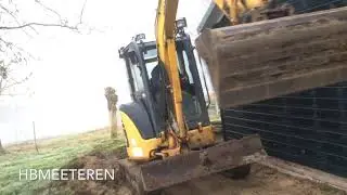Stelcon platen leggen/komatsu pc 35
