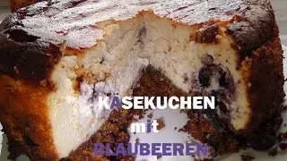 Käsekuchen mit Blaubeeren