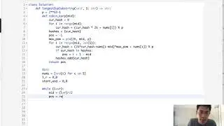 Leetcode - Longest Duplicate Substring (Python)