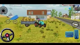 Indian vehicle Simulator 3D game tractor and trolley boriya ful loadinggame play#video इंडियनव्हीकल 