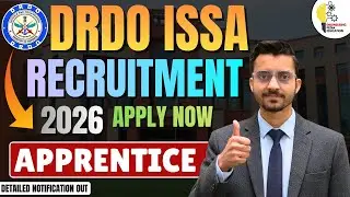 DRDO ISSA Apprentice 2026 Notification Out | Vacancy, Eligibility, Selection Process & Salary detail