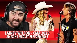 Лейни Уилсон &mdash; культовое попурри вживую на церемонии вручения премии CMA Awards 2025 (реакция рок...
