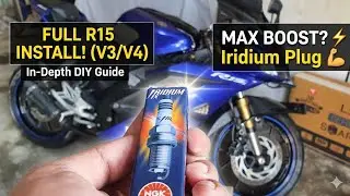 Irridium spark plug | irridium spark plug for r15 v3 | how to install spark plug in r15 v3 irridium