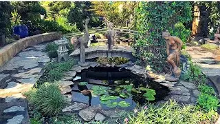 Creative Garden Tour - Gorgeous Water Fountains & Bird Baths!🐬🌺🐠