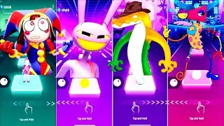 Pomni vs Jax vs Gummigoo vs Zooble Tiles Hop