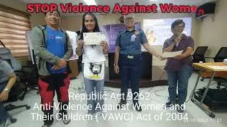 #WEcanbeEquALL #stopviolenceagainstwomen #StopViolenceAgainstWomenNow #RepublicAct9262
