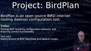 Python, BGP, OSPF and RIP (urg!) with BIRD. Unit testing BGP featureset!