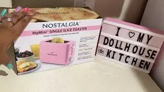 🎀🏠DOLLHOUSE SERIES: NOSTALGIA MYMINI SINGLE SLICE TOASTER IN PINK FOR $5USD🏠🎀