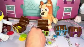 Bluey and Bingo&rsquo;s Surprise Treasure Chests! Matching Game: Colors, Shapes and Numbers!