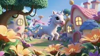 El beb&eacute; unicornio de Roblox se desliz&oacute; a trav&eacute;s del parque AV1 | Canciones Infantiles y Rimas para