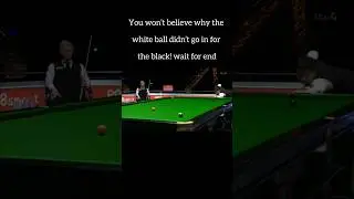 You won&rsquo;t believe why the white ball didn&rsquo;t go in for the black.wait for end