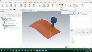 Parallel toolpath with the bull endmill