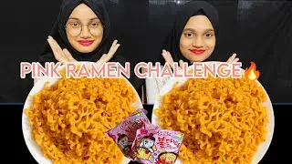 SPICY PINK RAMEN BULDAK CARBONARA CHALLENGE ASMR 🔥💥| RAMEN EATING CHALLENGE SHOW ASMR MUKBANG 🔥😱