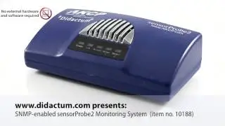 Environmental monitoring with SNMP enabled sensorProbe2 device